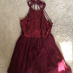 B Darlin Red Hoco Dress